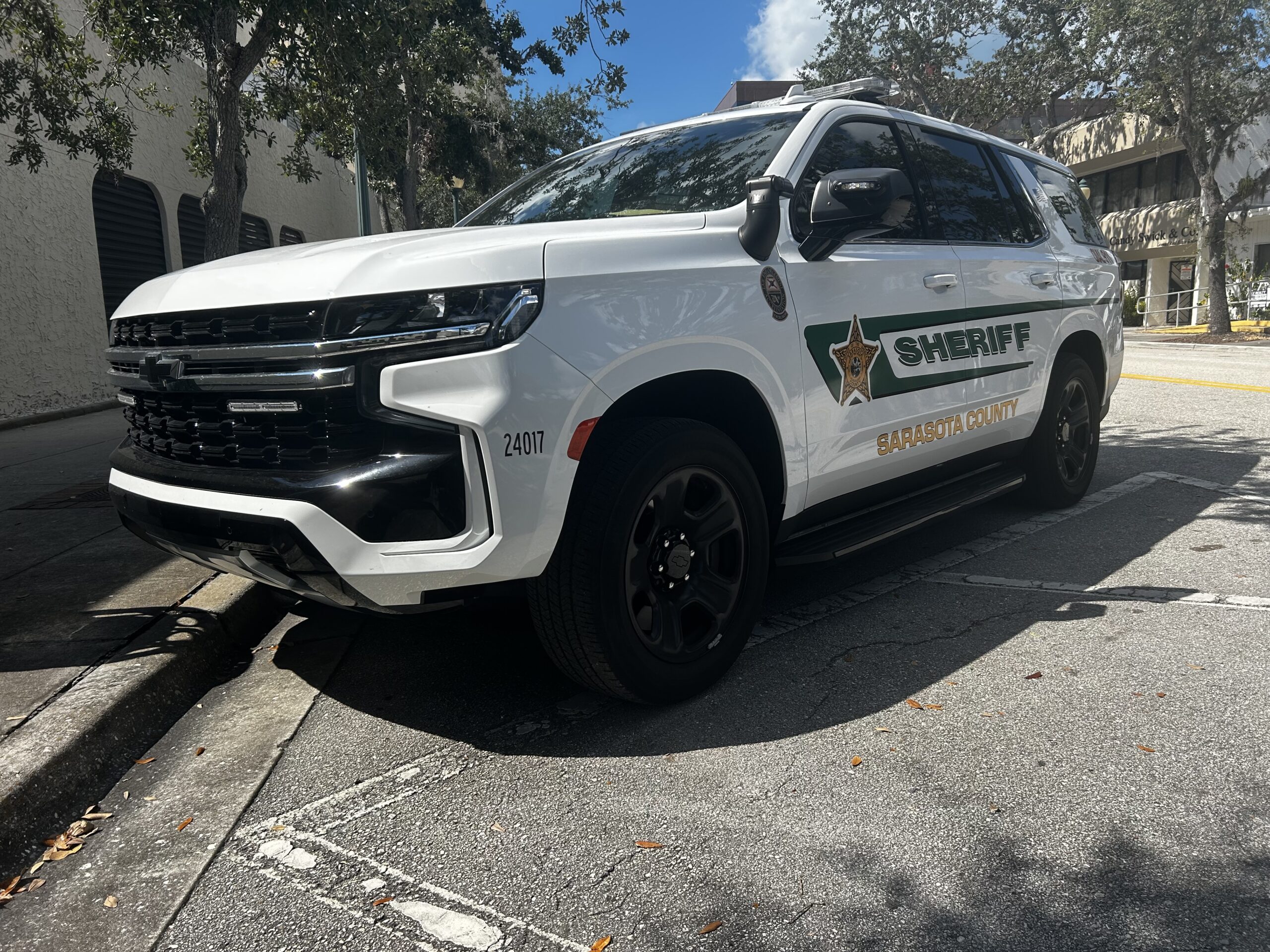 Sarasota County Sheriff's Office vehicle close up